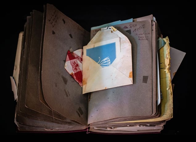 Scrap, napkin and invitation