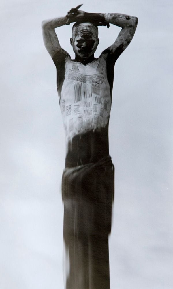 Heroic, yet sensitive
      portraits of men in 
      Ghana and Ethiopia