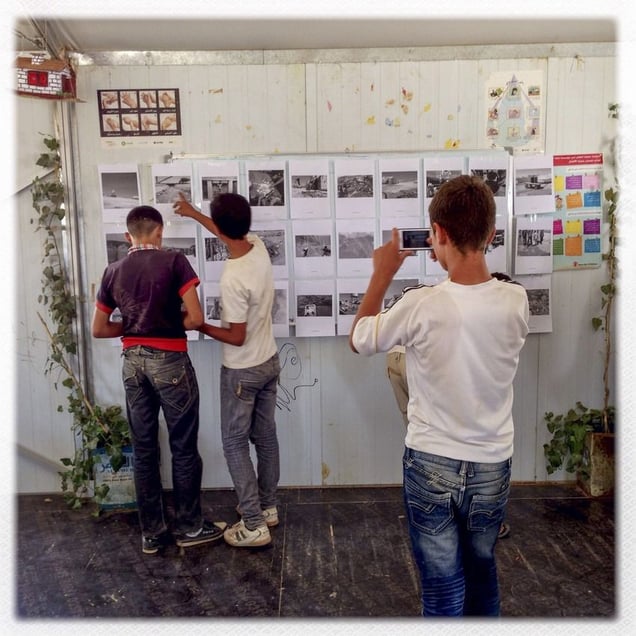 iPhone photography assingment with teenagers in Za'atari, Jordan