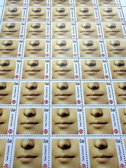 Mona Lisa - postage stamp sheet view