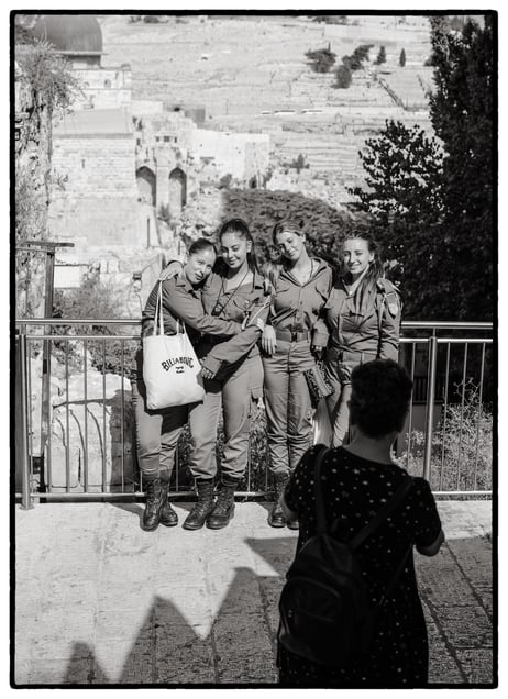Israel, Jerusalem, black and white photo, street,