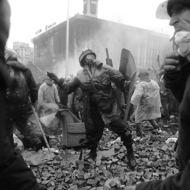 Ukraine Revolution, Kiev, February 2014 © Alfred Yaghobzadeh