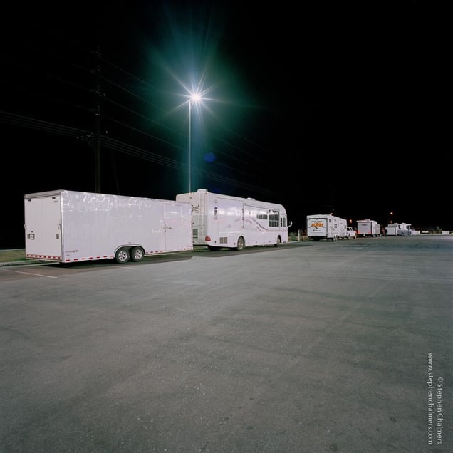 Gas station at night, from the series, Transience © Stephen Chalmers