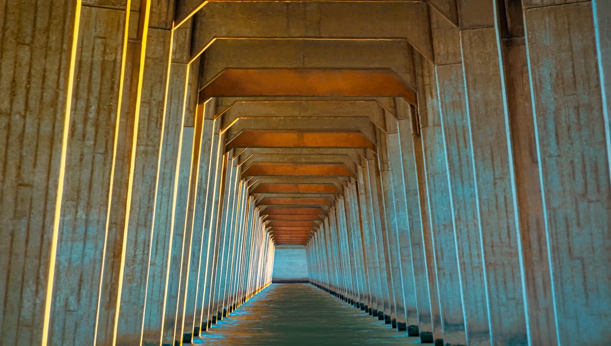 Bridge of Dreams #1a, (Sun "Painted")