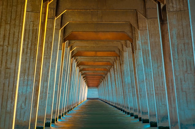 Bridge of Dreams #1a, (Sun "Painted")