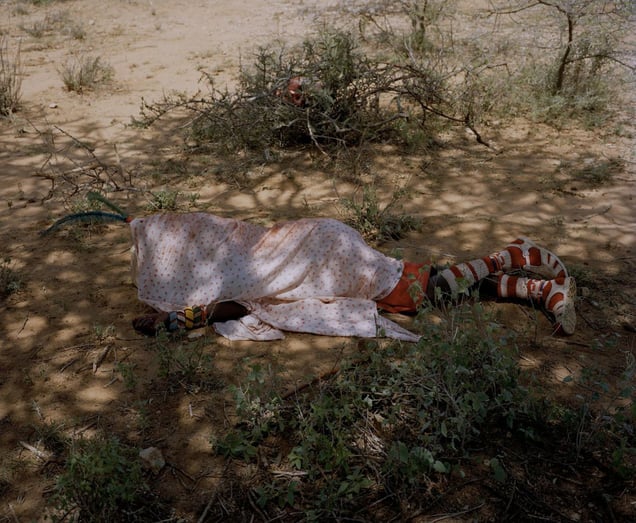 lmuget le nkarna # XXVI, sasaab village, westgate community conservancy, northern kenya-from the series 'with butterflies and warriors'-David Chancellor