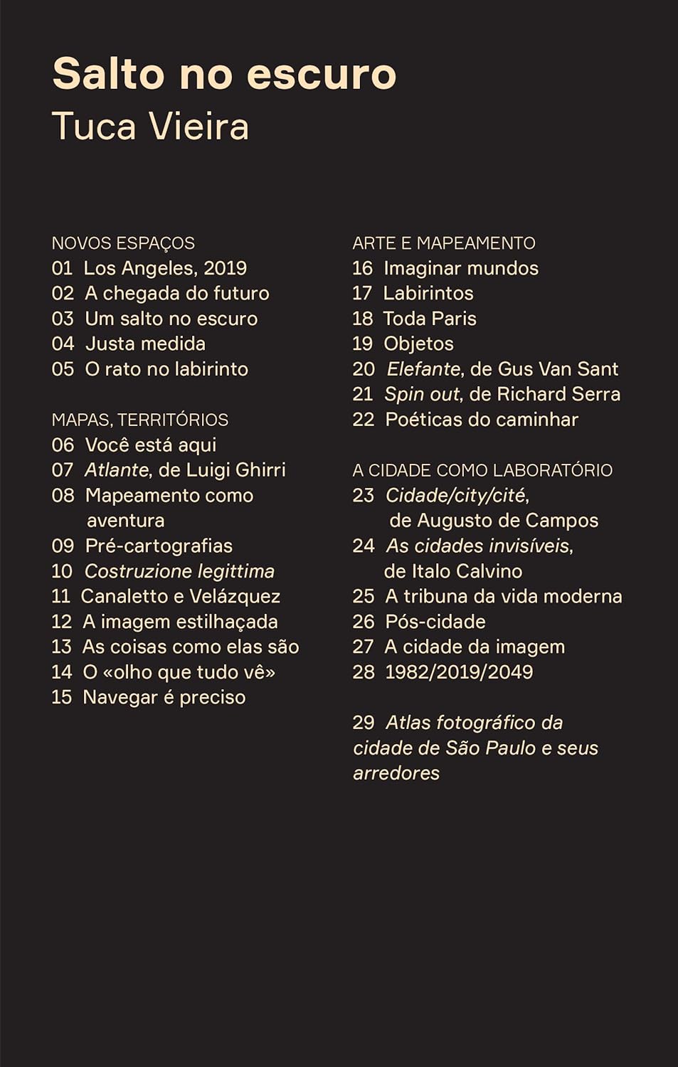Salto no escuro: Leituras do espaço contemporâneo