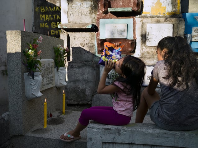 CHEESE RING AND CANDLES-South Manila, Pasay cimetery. 10-05-2016