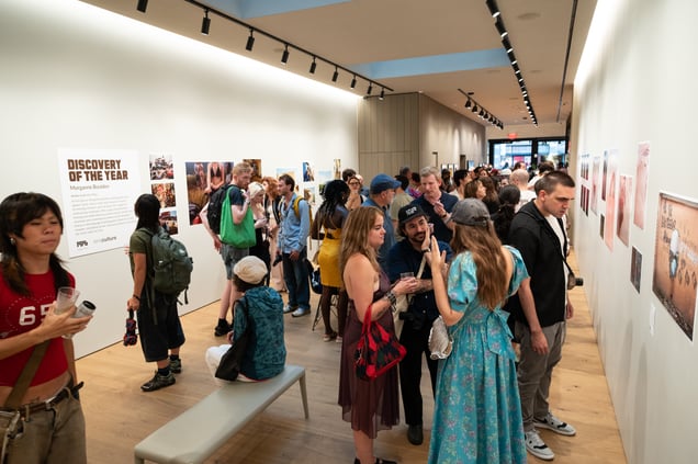 Opening reception at Leica Gallery, NYC, for LensCulture New Vision Awards exhibition. © Kellyann Petry