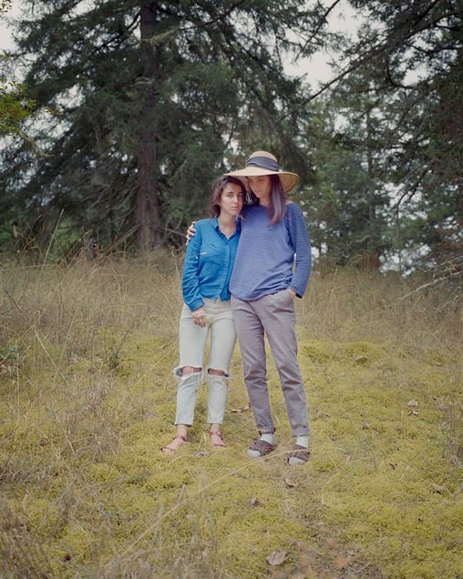 Emily on her 23rd Birthday, with Sarah, San Juan Island, WA, 2013