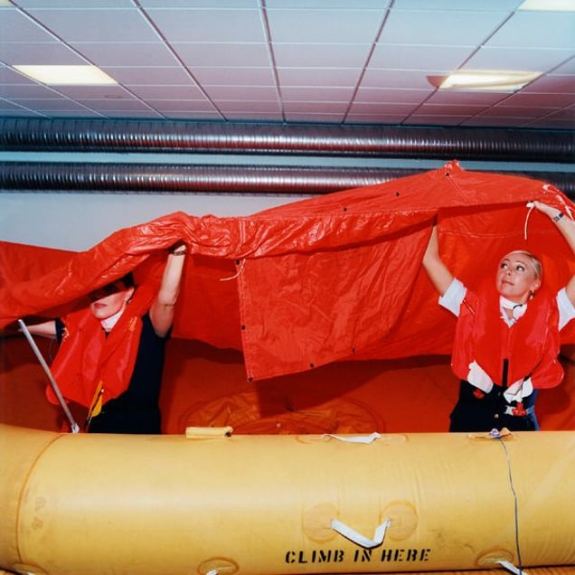Anna and Guprun, Icelandair, 2006 © Brian Finke