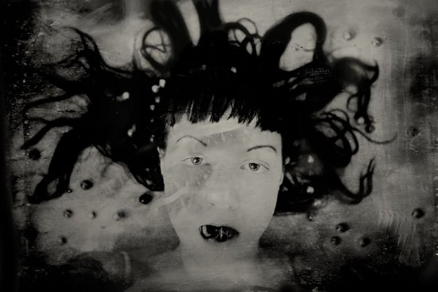 Consequence of an Extensive Breach. 14"x10" Tintype. From the series "Soma" © Michelle Rogers Pritzl