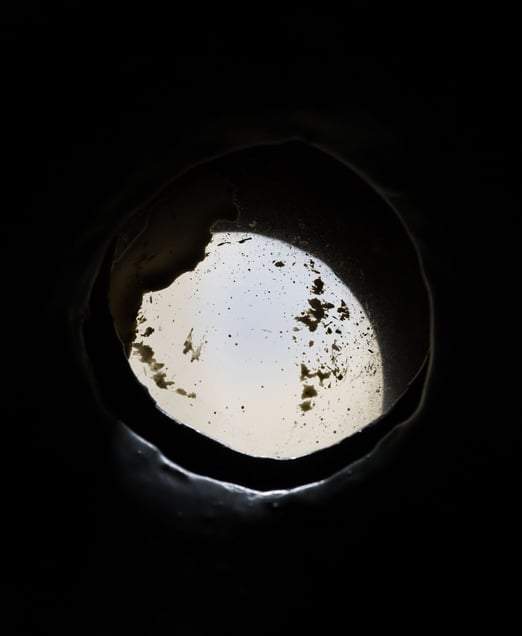 Prison Cell Door Spyhole. Stasi Remand Prison, U-Boot Section, East Berlin, Germany