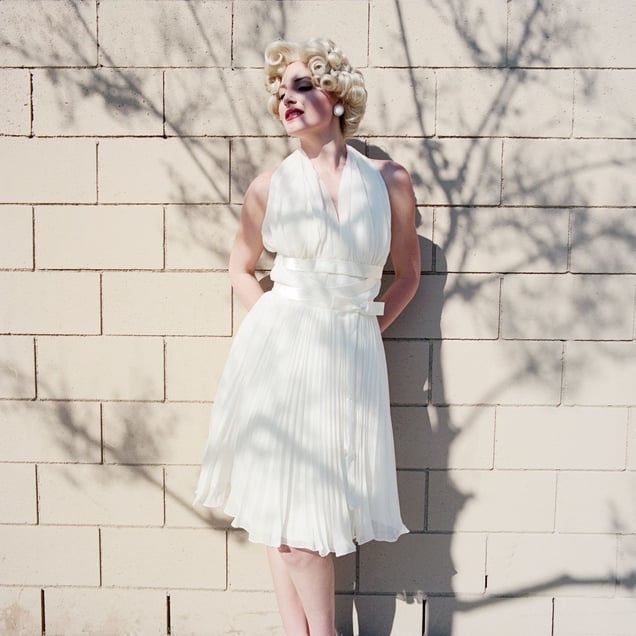 Ashley as Marilyn Monroe, Covina, CA, 2013.