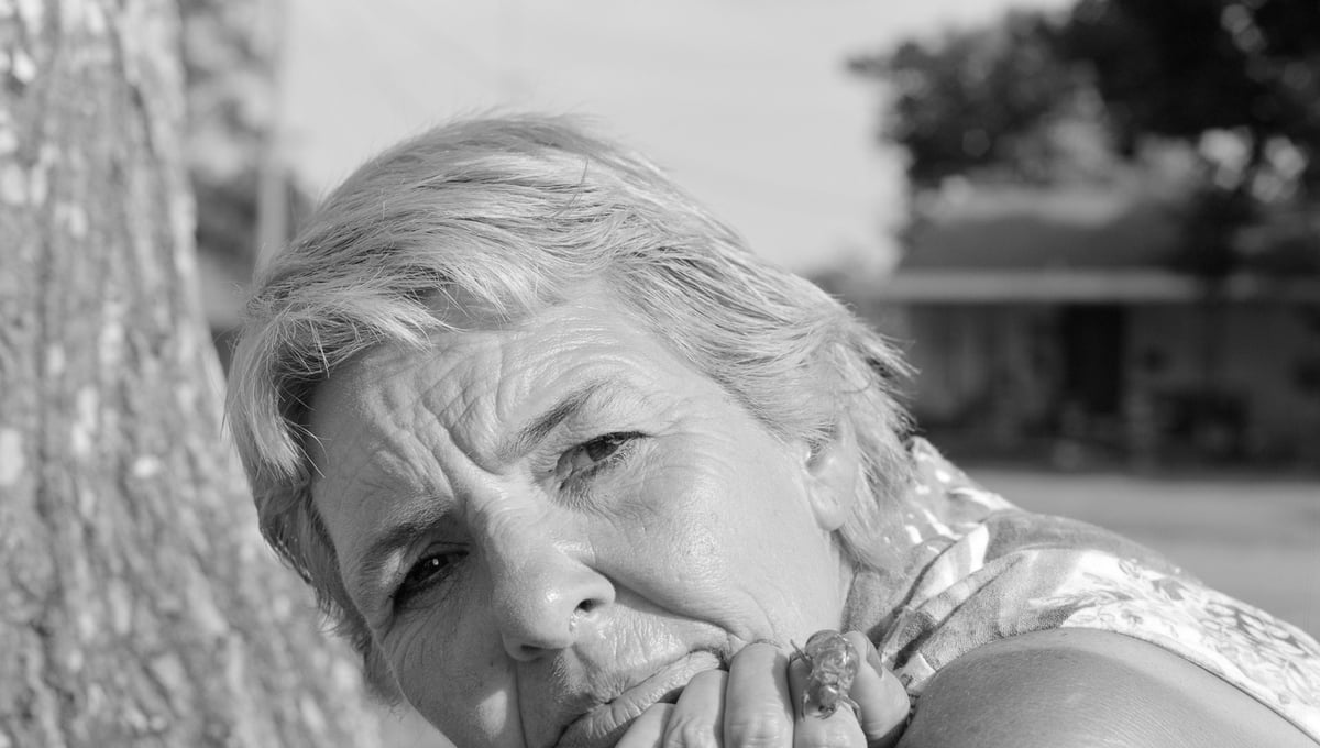 Mom With Cicada; After Migrant Mother