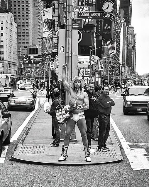Naked Cowboy In Times Square