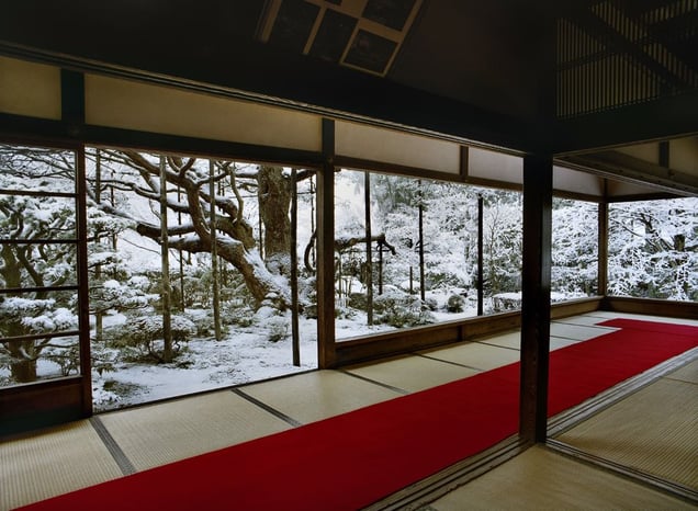 Hosen-in 1, Winter. From the series "View, Kyoto." Showing at The Wrapping Project Bankside. Courtesy of Photo London.