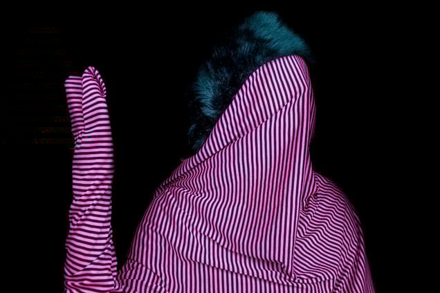 Pink Stripes, from the Series "Cast No Evil"