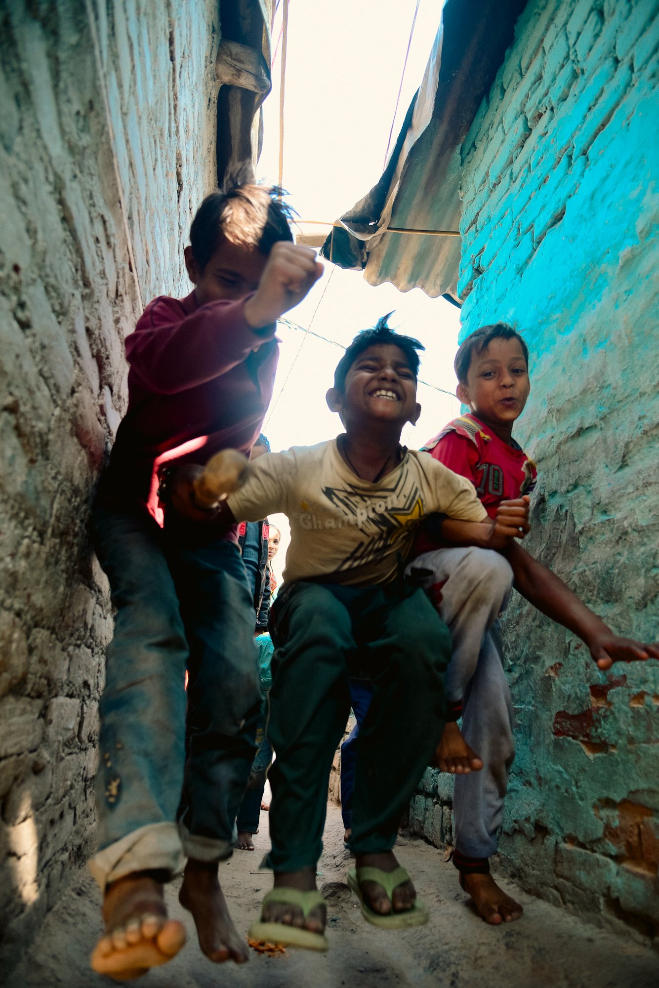Life in a slum 