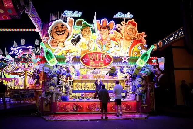Octoberfest is the biggest event in Munich. It ends at 10 pm every day, but even as it winds down, you can still feel the atmosphere of happines by the decoration of the booth © Li Hao, China. Shortlist, Arts & Culture, Open Competition. 2014 Sony World Photography Awards