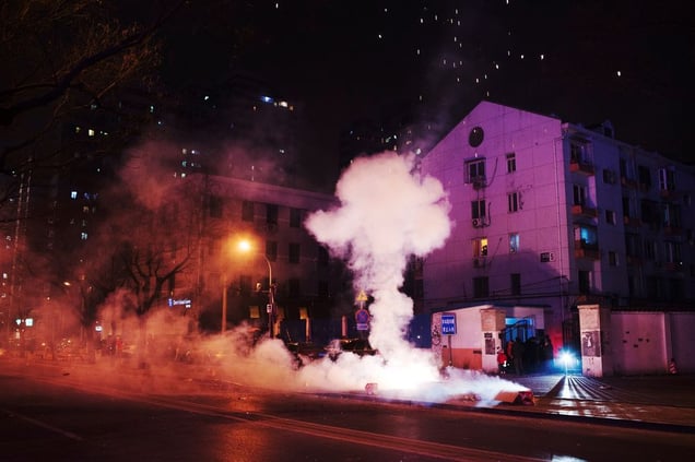 During the Chinese New Year in 2013 the PM2.5 particle index in Beijing went over 1,000. Even 200 Is considered hazardous. © Aleksi Poutanen