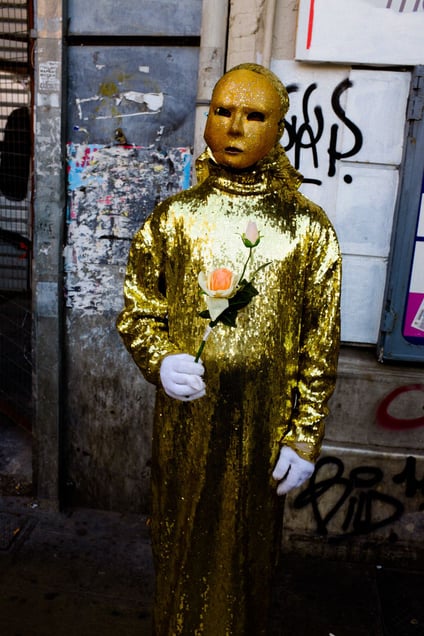 Masked man.