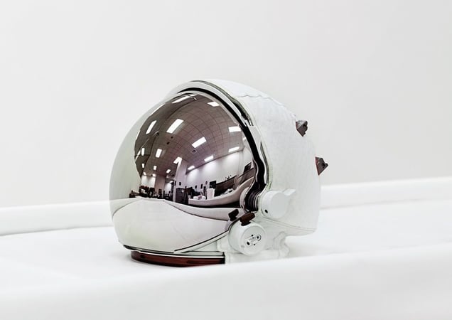 Space Helmet, Extravehicular Visor Assembly, John F. Kennedy Space Center [NASA], Florida, USA, 2011 © Vincent Fournier