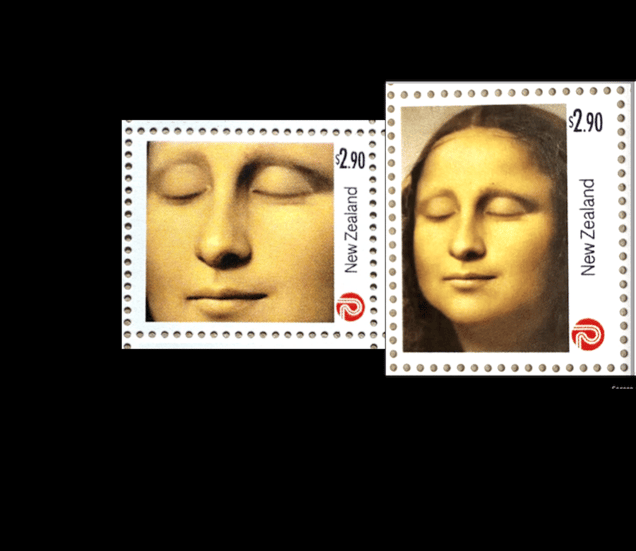 third and fourth edition  Mona lisa Stamp