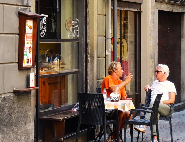 An Existential Break in Bergamo Cafes