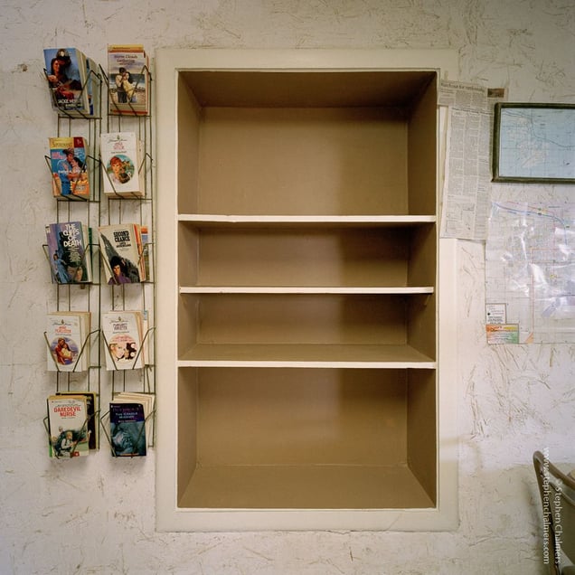 Book shelf, from the series, Transience © Stephen Chalmers