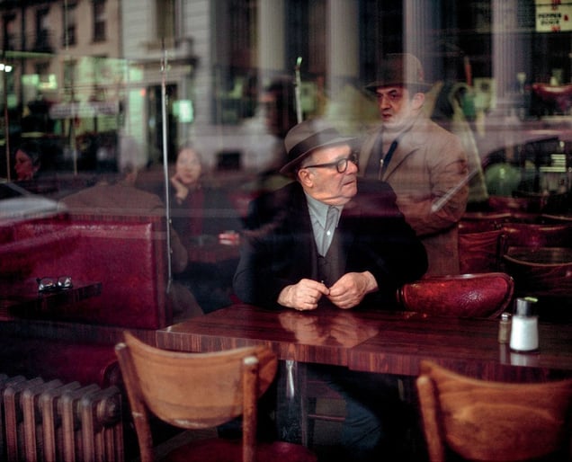 Old Men in a Coffee Shop, New York, NY, 1981 © Robert Herman