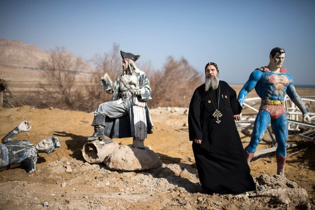 Father Arsanios, from the series “Sacred Space Oddity, The Un_Holy Land,” 2016 © Tanya Habjouqa/NOOR, courtesy of ILEX Gallery