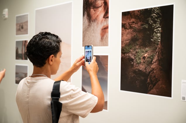 Opening reception at Leica Gallery, NYC, for LensCulture New Vision Awards exhibition. © Kellyann Petry