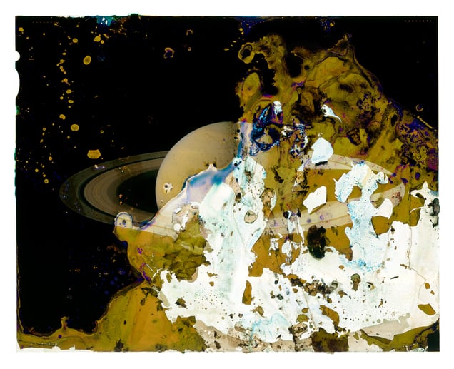 A Photograph of the Planet Saturn Eaten by Bacteria Found on an Adulterer's Engagement Ring