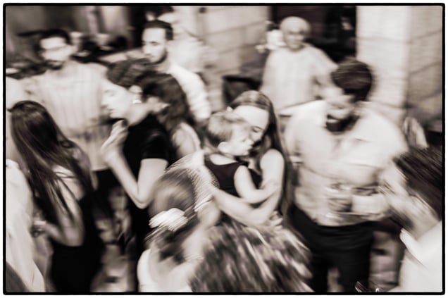 Israel, Jerusalem, black and white photo, street, wedding