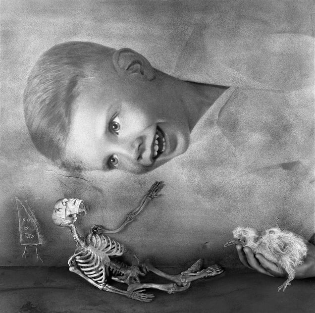 Consolation. From the series "Asylum of the Birds" © Roger Ballen