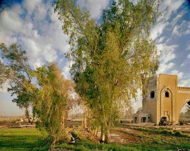The North Gate of Baghdad, the scene of fierce fighting, Baghdad 19-27 April 2003. From "Forensic Traces of War" © Simon Norfolk