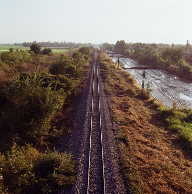 Train line, Nong Bua, Nakhon Sawan. © Luke Duggleby 2025
