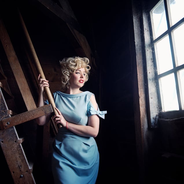 Debra as Marilyn Monroe, Zaanse Schans, The Netherlands, 2014.