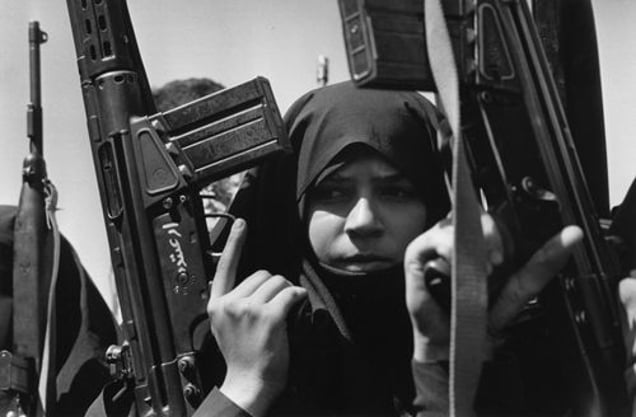 Iran. Guardians of the revolution. 1979. From the book "War Photographer: Between Shadow and Light" © Christine Spengler