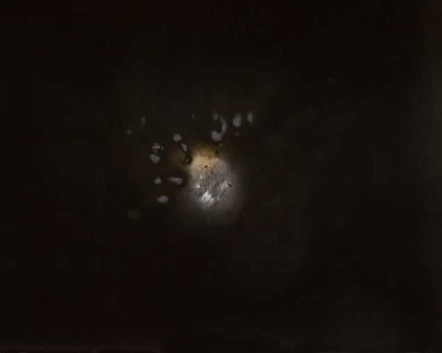 Untitled Work of Fire .001 2011. 16x20 Unique gunpowder generated gelatin silver print.