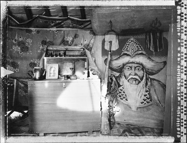 Ger Interior in the Morning Sun (Nomadic Mongolia #47), 2004. © Elaine Ling