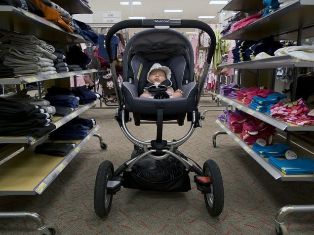 Let's not forget the baby industrial complex. A baby wipe warmer? © Phillip Toledano
