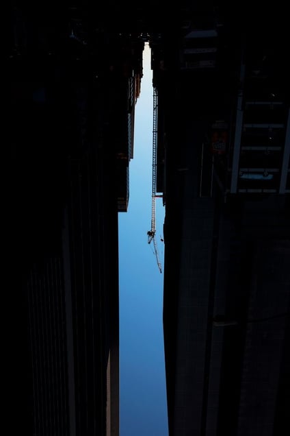 BUILDINGS MADE OF SKY IX (detail), 2012 © Peter Wegner