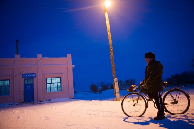 Meiram Moldakimov's nickname is Nix. He has been working as a pipe fitter for twenty six years.