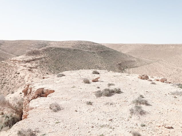 Artillery emplacement, Bunker Z84, Wadi Zitoune Battlefield, Libya | From the book "Topography is Fate: North African Battlefields of World War II" | © Matthew Arnold Photography