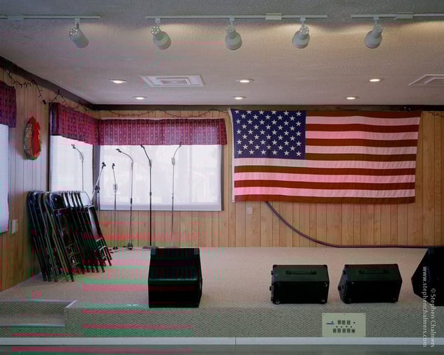 American Flag on Stage, from the series, Transience © Stephen Chalmers