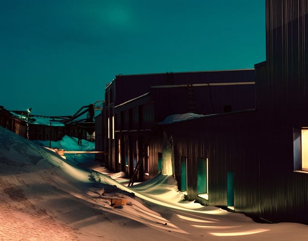 Barentsburg at Night
