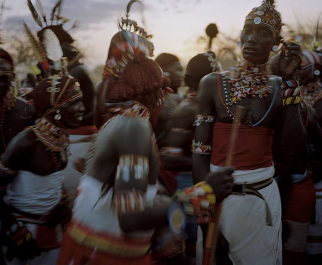 lmuget le nkarna # VI, sasaab village, westgate community conservancy, northern kenya-from the series 'with butterflies and warriors'-David Chancellor