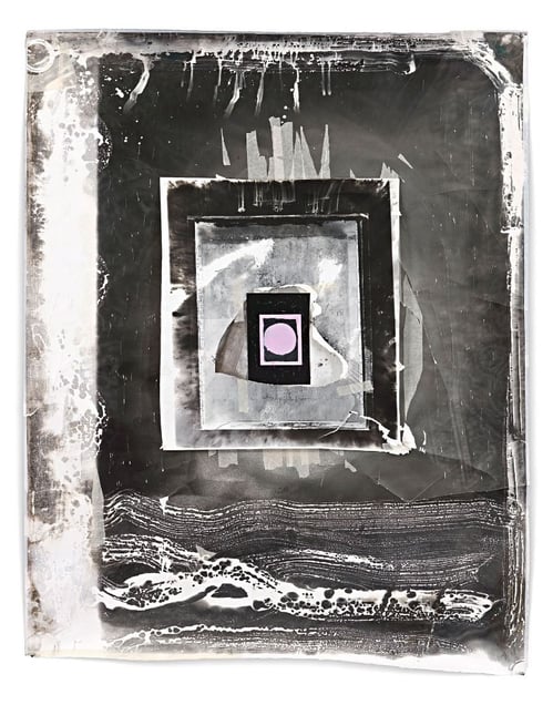 Untitled Berlin X, 2012, 155 x 127 cm, Silver Gelatin Print, Mixed Media © Jeff Cowen